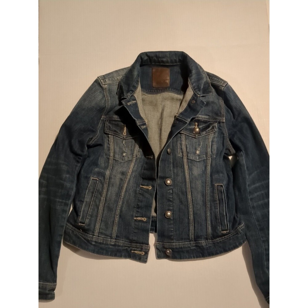 Articles of Society Los Angeles Distressed Medium Trucker Denim Jacket  Medium